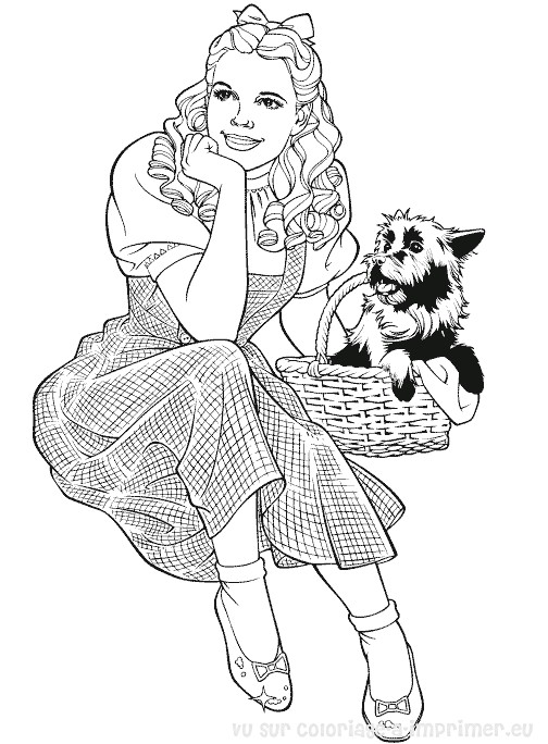 Coloriage Magicien D Oz Coloriage   Imprimer Coloriage Le Magicien D Oz 019