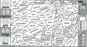 Coloriage Magique A Faire Sur L ordinateur Coloriage Magique Cm1 Cm2 A Imprimer Coloriage Magique