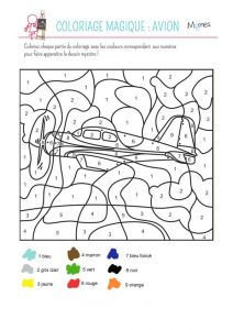 Coloriage Magique Avion 88 Best Enfants Th¨me Couleurs Images On Pinterest