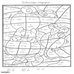Coloriage Magique Cm2 Français Coloriage Magique Fran§ais