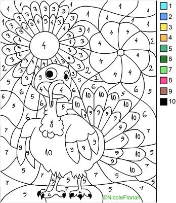 Coloriage Magique Compléments à 10 162 Best Thanksgiving Coloring & Kids Crafts Images On Pinterest