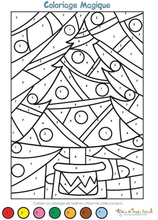 Coloriage Magique De Noel à Imprimer Coloriage Magique No L Maternelle Tªte   Modeler