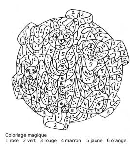 Coloriage Magique Difficile à Imprimer Gratuit 46 Best Coloriages Magiques Images On Pinterest
