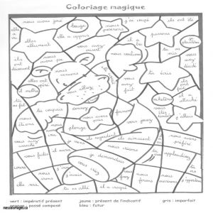 Coloriage Magique Grammaire Ce2 Coloriage Magique Conjugaison