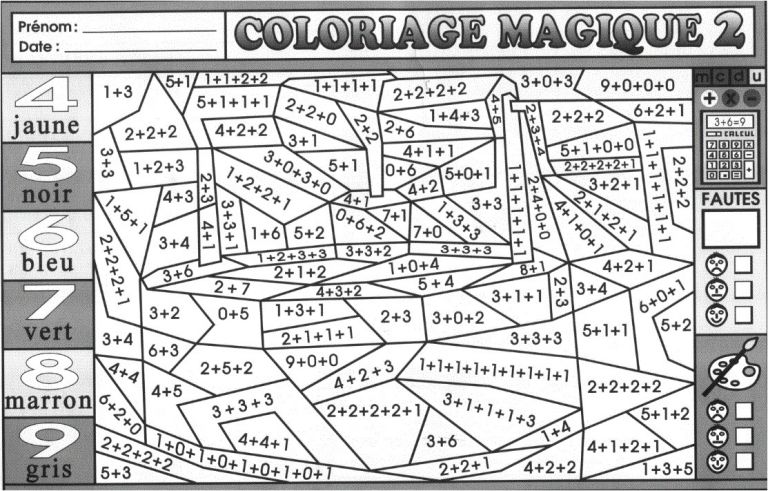 Coloriage Magique Gs Maths 02 tout Pour Les Maths Ce1 Blog Gs Cp Ce1