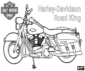 Coloriage Magique Moto Harley Motorcycle Coloring Pages