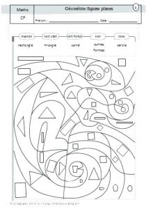 Coloriage Magique Ms Gs Coloriage formes Geometriques Ms formes Geometriques Pages A