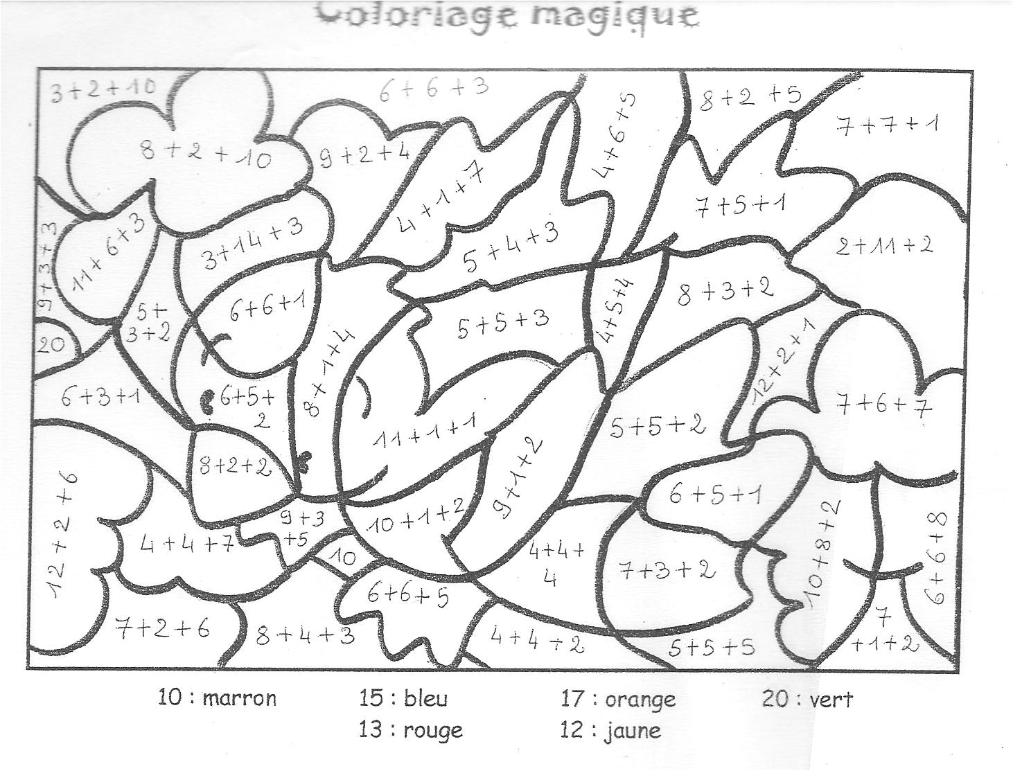 Coloriage Magique soustraction Sans Retenue Coloriage Magique soustraction Meublerc