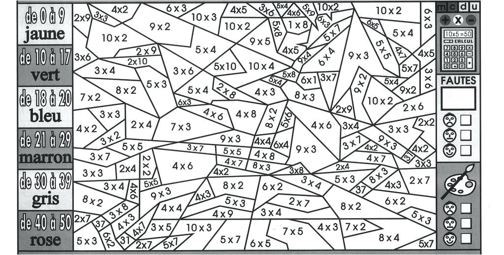 Coloriage Magique Tables De Multiplication Cm2 Coloriage Magique Calcul Addition Ce1 Coloriage Pinterest Coloriage