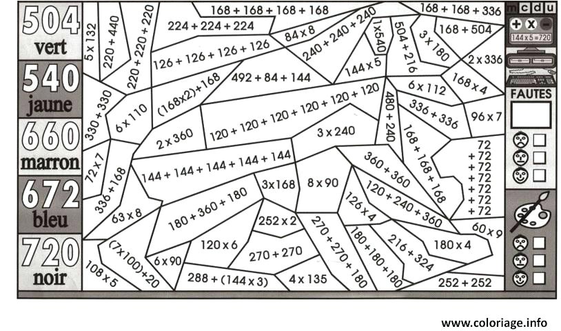 Coloriage Magique Tables De Multiplication Cm2 Coloriage Magique Ce2 Addition Multiplication Dessin A Imprimer Cp