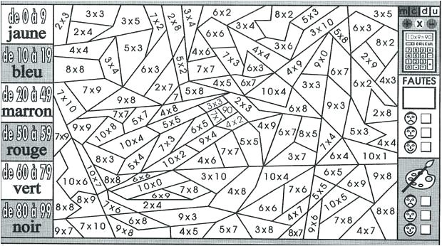 Coloriage Magique Tables De Multiplication Cm2 Coloriage Magique Cm1 Addition A Imprimer Gratuit Coloriage Magique