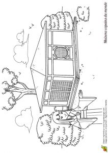 Coloriage Maison Avec Jardin Coloriage Dessin Maison Japonaise