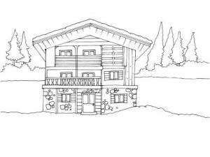 Coloriage Maison Avec Jardin Coloriage Maison 12 Colorings Pinterest