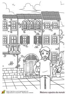 Coloriage Maison Avec Jardin Les 50 Meilleures Images Du Tableau Coloriages De Maisons Sur