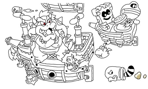 Coloriage Mario 3d World Coloriage Mario 3d World