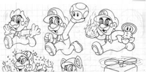 Coloriage Mario 3d World Coloriage Mario Gratuit Imprimer