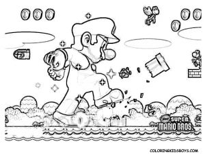 Coloriage Mario 3d World Coloriage Super Mario 3d Land