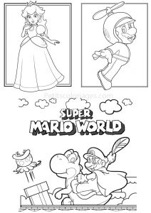 Coloriage Mario 3d World Coloriage Super Mario 3d World