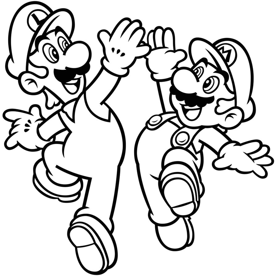 Coloriage Mario Et Luigi A Imprimer Gratuit Coloriage A Colorier Et A Imprimer 3198