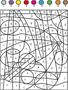 Coloriage Mathématiques Ce1 Jeu De Coloriage Numéroté Chiffres Et Mer N°1