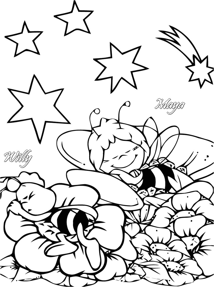 Coloriage Maya L Abeille Gratuit Unique Coloriage Maya L Abeille Imprimer