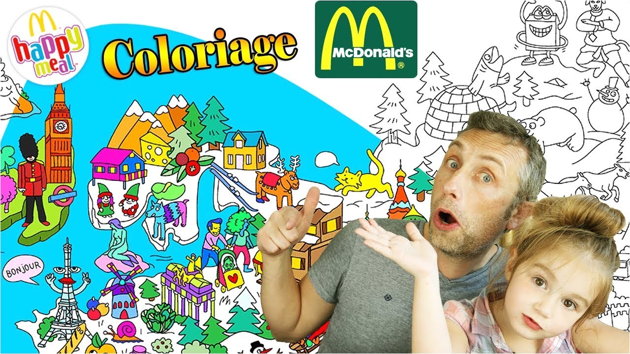 Coloriage Mcdo Le Monde Entier   Colorier Dans ton Happy Meal Programme