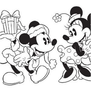 Coloriage Mickey Et Minnie à Imprimer Coloriage Mickey Et Minnie Noel