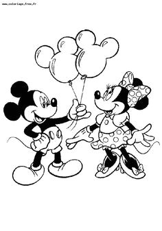 Coloriage Minni Coloriage Les Baisers De Minnie Le Baiser