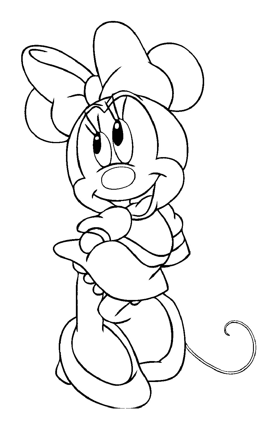Coloriage Minnie à Imprimer Gratuit Coloriage Minnie
