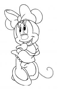 Coloriage Minnie Gratuit à Imprimer Coloriage Minnie