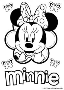 Coloriage Minnie Gratuit à Imprimer Minnie Mouse Coloring Picture Anaya 2nd Pinterest