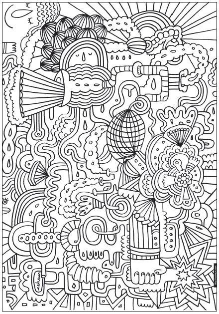 Coloriage Minutieux Art therapie Coloriage Luart Thrapie Coloriage Antistress