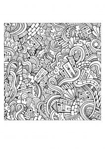 Coloriage Minutieux Free Coloring Page Coloring Adult Incredible City Doodle by Olga