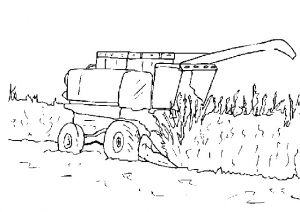 Coloriage Moissonneuse Batteuse à Imprimer Dessins Gratuits Colorier Coloriage Tracteur Imprimer