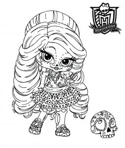 Coloriage Monster Energy Part Of the Monster High Linearts Serie I Know Skelita Doesn T Have