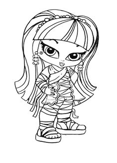 Coloriage Monster High à Imprimer Baby Baby Draculaura Printable Coloring Sheet From Jadedragonne at