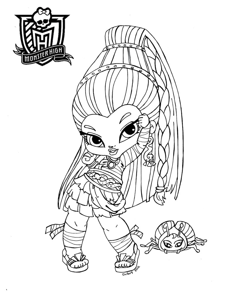 Coloriage Monster High Catty Noir Coloriage A Imprimer Monster High Catty Noir Bebe Baby Belle
