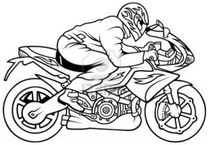 Coloriage Moto De Course à Imprimer Coloriage Moto Meublerc