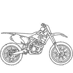 Coloriage Moto Trial Motorcycle Coloring Pages