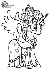 Coloriage My Little Pony Cadence Awesome My Little Pony Coloring Book Pages S New Coloring