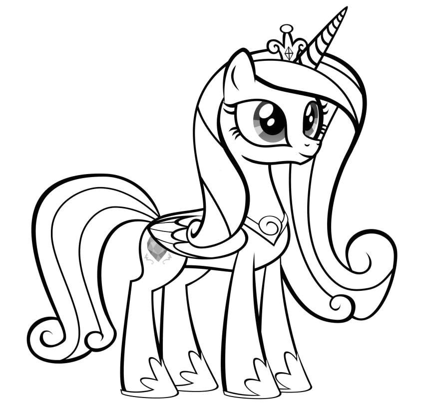 Coloriage My Little Pony Princesse Celestia My Little Pony Princess Cadence Coloring Pages Colorings