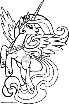 Coloriage My Little Pony Princesse Luna the 2011 ford Mustang Pony Package