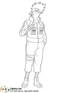 Coloriage Naruto Kakashi Coloriage Naruto Kakashi