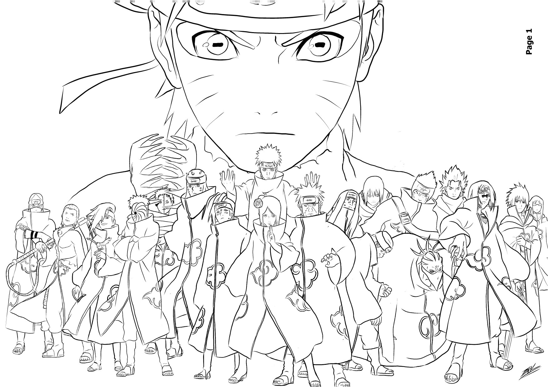 Coloriage Naruto Shippuden En Couleur 21 Superbe Décoration Coloriage De Naruto Et Sasuke