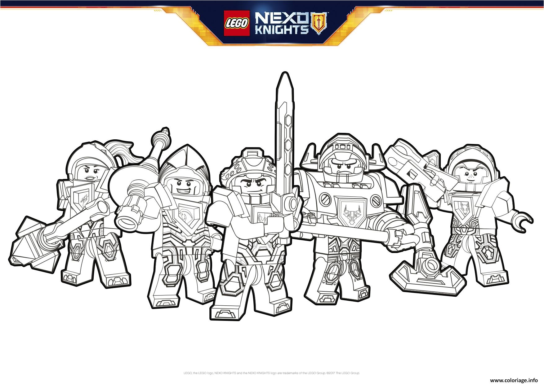 Coloriage Nexo Knight Luxe Coloriage Lego Nexo Knit