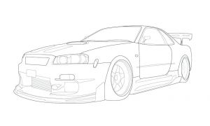 Coloriage Nissan Gtr 49 Lovely Coloring Pages Nissan Gtr