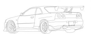 Coloriage Nissan Gtr 49 Lovely Coloring Pages Nissan Gtr