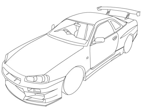 Coloriage Nissan Gtr 49 Lovely Coloring Pages Nissan Gtr