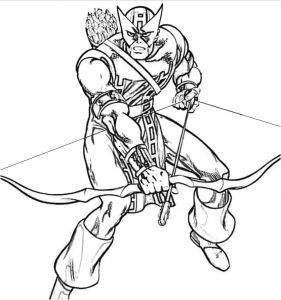 Coloriage Oeil De Faucon Avengers Coloriage Dessiner Oeil De Faucon Avengers