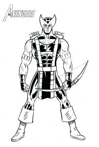 Coloriage Oeil De Faucon Avengers Coloriages Avengers Inacdits A Imprimer Gratuitement Coloriages